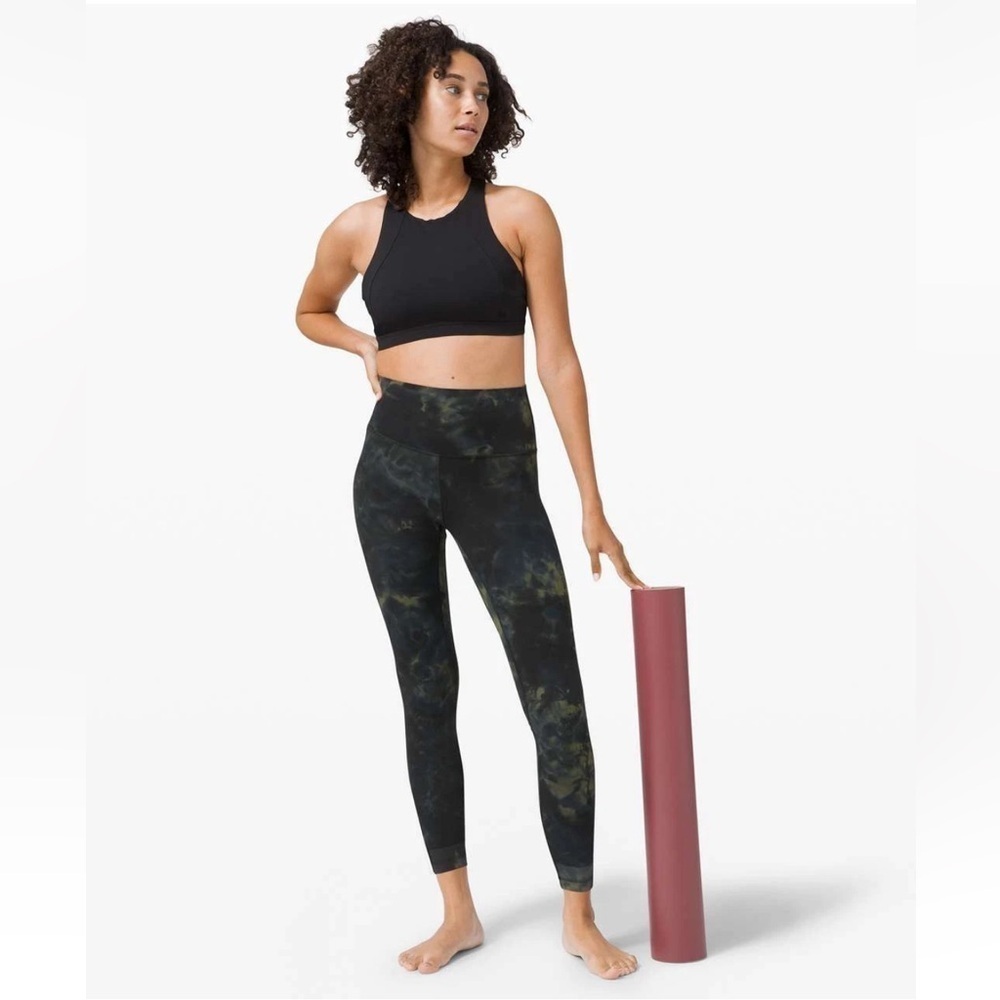 Lululemon Align Pant 25” *Diamond Dye Diamond Dye Graphite Grey Bronze green 2